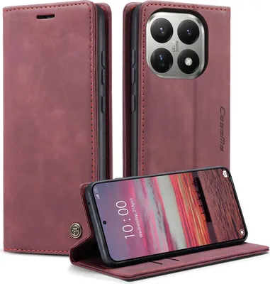 Produktbild von Xiaomi 15T Hülle - CaseMe 013 Klapphülle - Bordeaux