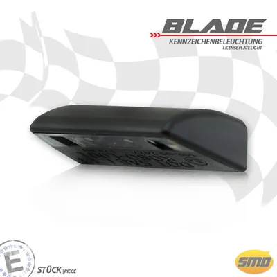 Zdjęcie produktu dla Podświetlenie tablicy rejestracyjnej SMD Blade czarny ABS