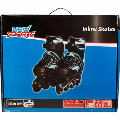 Zdjęcie produktu dla Łyżworolki New Sports niebieskie, ABEC 7, rozmiar 31 - 34