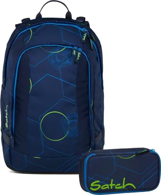 Produktbild von Satch, Schulrucksack-Set AIR Blue Tech 2-teilig, ab 5. Klasse