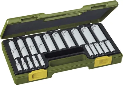Zdjęcie produktu dla Proxxon Bit set 1/2 (12.5 mm), 1/4 (6.3 mm) 20-piece 23292