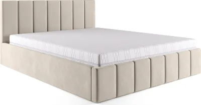 Produktbild von FEDVE Polsterbett Doppelbett PESARO  Bett mit Bettkasten und Matratze 120x200