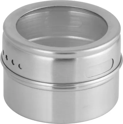 Produktbild von Fackelmann Magnetische Gewürzdose, Vorratsdose mit Streuöffnungen, Aufbewahrungsdose aus Edelstahl (Farbe: Silber/Transparent)