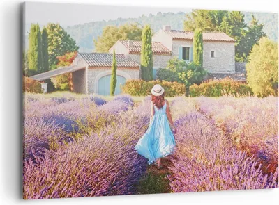 Produktbild von Bild auf Leinwand - Leinwandbild - Einteilig - Boho Heidekraut Frau - 120x80cm - Wand Bild - Wanddeko - Wandbilder - Leinwanddruck - Bilder - Wanddekoration - Leinwand bilder - AA120x80-4420