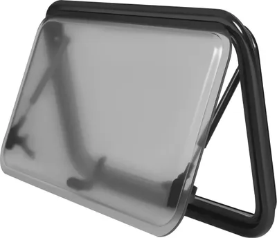 Produktbild von Wohnmobilfenster - 70×40 cm - 80–85° Öffnungswinkel - Lüftung & Insektenschutz - Acrylglas, Aluminiumlegierung - Klemmbefestigung