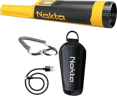 Productafbeelding van Nokta Detectors AccuPOINT, Zeer lage frequentie (VLF), Metaaldetector, 20 kHz, Bedieningsknoppen, 3 meter, LCD-scherm