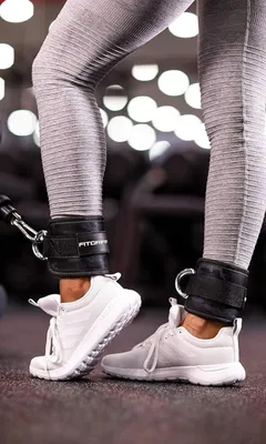 Produktbild von Knöchelriemen für Kabelmaschinen - Gepolsterte Knöchelmanschetten für das Fitnessstudio - Kickback-Übung für Frauen und Männer