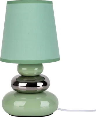 Produktbild von Näve Leuchten Tischleuchte STONEY mit E14 Tischleuchte STONEY mit E14 Tischleuchten - Keramik Tischleuchte "STONEY" blau, Tischlampe im Retro Style, aus Keramik in blau, 31 cm hoch, Ø 16 cm, E14-Fassung – Schnurschalter
