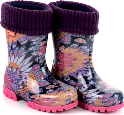 Produktbild von DEMAR Kinder Gummistiefel Regenschuhe mit Einlage Stormer Mehrfarbig Gefüttert 22/23