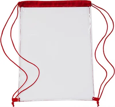 Produktbild von Printwear 0927 | Transparent Backpack / 35 x 46 x 0,1 cm - Farbe: Red - Größe: 35 x 46 x 0,1 cm