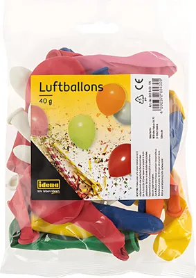 Produktbild von Idena Luftballons 32 Stk. 40g, farbig sortiert