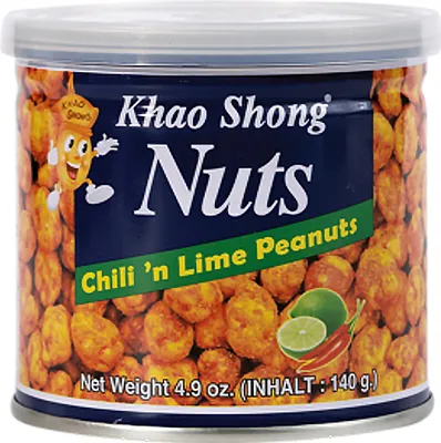 Produktbild von Khao Shong Erdnüsse mit Chilli & Lime 140g