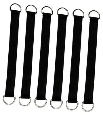 Produktbild von 6 Stück Baumschaukelgurte aus Polyester mit Edelstahlkarabinern für den Außenbereich