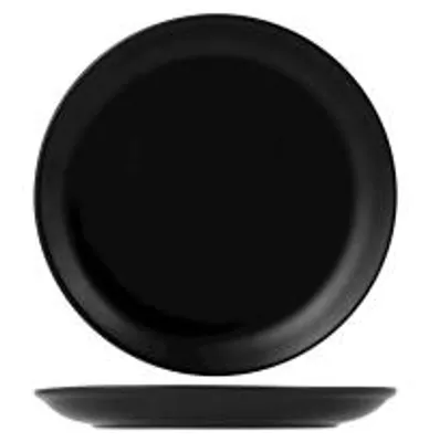 Immagine prodotto di H&H Set 6 Piatti Piani, Nero, Porcellana, 23.5Cm
