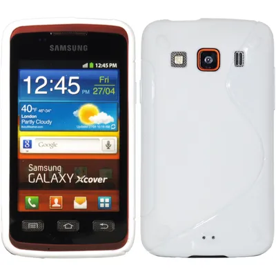 Produktbild von PhoneNatic Case kompatibel mit Samsung Galaxy Xcover - weiß Silikon Hülle S-Style + 2 Schutzfolien