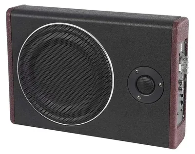 Obrázok produktu pre Subwoofer pod sedadlo do auta – aktívny plochý subwoofer – 20 cm – integrovaný zosilňovač – 600 W – 12 V DC