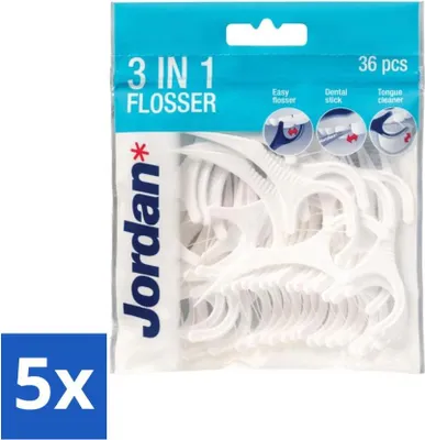 Obrázek produktu pro Jordan Flosser 3 v 1 50 kusů - hodnotné balení - 5 kusů