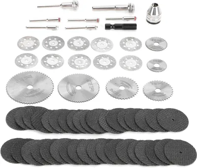 Image de 60pcs/Set Disques de coupe -Lames -Disques -Kit pour perceuse ��lectrique