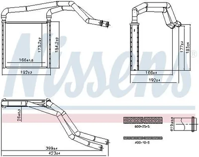 Produktbild von NISSENS 707298 Wärmetauscher Innenraumheizung Kühler für KIA SOUL II (PS)