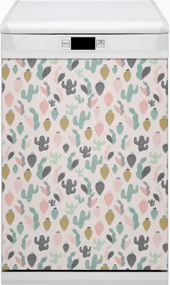 Produktbild von Magnete  Dekorative Magnet Folie für Geschirrspüler 45x80 cm Küche  - Buntes Kakteen