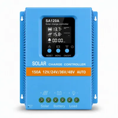 Solar-Laderegler 150 A, 12-48 V, LCD, MPPT, Dual-USB