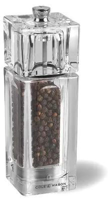 Produktbild von Cole & Mason Cube Gewürzmühle Kohlenstoffstahl-Mahlwerk, 14.5 cm, Fein- und Grobmahlung