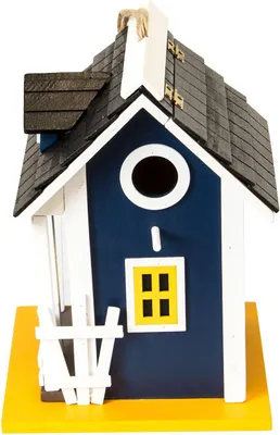 Produktbild von Nisthaus Villa kunterbunt, Deko-Vogelhaus, blau
