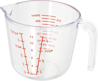 Obrázek produktu pro Odměrka Judge Kitchen, plast, 300 ml, transparentní/červená