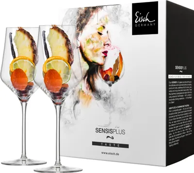 Imagen del producto de EISCH, 2 vasos para vino blanco, modelo 518/3, en caja de regalo, línea SKY SENSISPLUS, código 25184030/180065