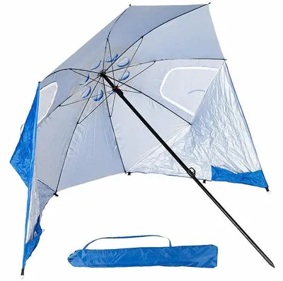 Image de Parasol Ø 160 cm UV 50+ avec protections latérales