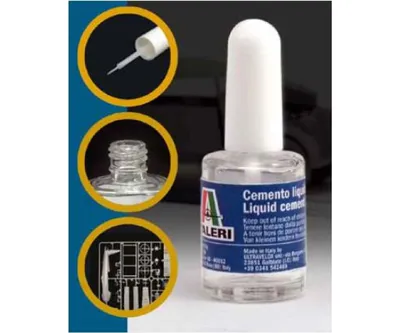 Zdjęcie produktu dla Italeri Klej do plastiku z pędzelkiem. Pędzelek 15ml