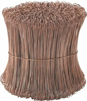 Produktbild von Ösendraht Kupferfarben - Befestigung für Natur Sichtschutzmatten 120 mm 25 Stück