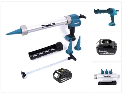 Immagine prodotto di Pistola a cartuccia a batteria Makita DCG 180 G1X 18 V 300 / 600 ml + 1x batteria ricaricabile 6,0 Ah - senza caricabatterie