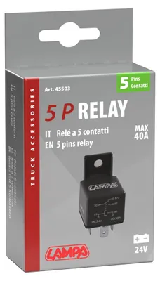 Image de Relais universel - 24V - 40A - 5 contacts