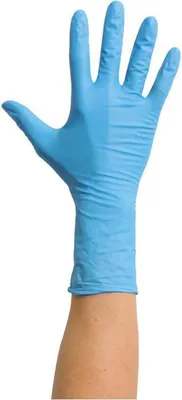 Produktbild von MaiMed Nitril ST PF | 1000 Nitrilhandschuhe | blau | Gr. XL | Einweghandschuhe