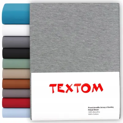 Produktbild von Textom Jersey Baumwolle Spannbettlaken 200x220 cm mit Gummizug