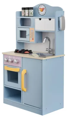 Immagine prodotto di Cucina giocattolo in legno, colori pastello, con forno e accessori
