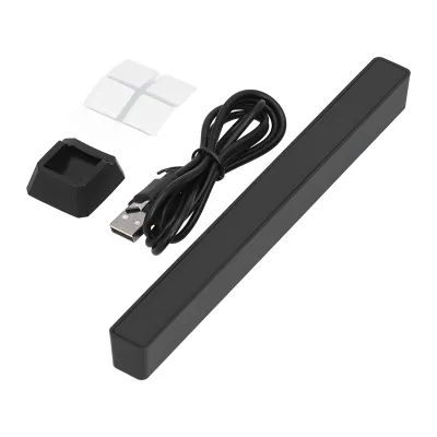 Zdjęcie produktu dla Listwa świetlna RGB z obsługą głosową – lampka nastrojowa z podświetleniem i odtwarzaniem muzyki, zasilana przez USB, do samochodu, domu i studia – czarna