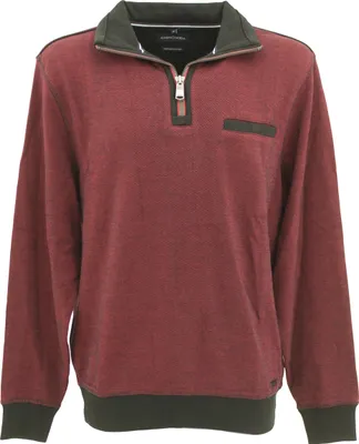 Produktbild von 31076 Casa Moda, ,  Herren Troyer Pullover Pulli, Mittelstrick, bordeaux meliert, 4XL