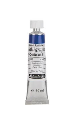 Produktbild von Schmincke 20ml Calligraphy Gouache Pariserblau Gouache 27 431 007
