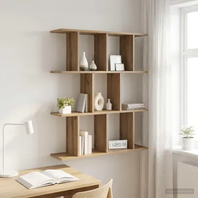 Produktbild von Maison Exclusive - Wandregal Artisan-Eiche 102 x 20 x 96 cm Holzwerkstoff