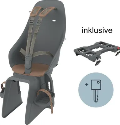 Produktbild von Urban Iki Ta-ke Fahrrad-Rücksitz für die Gepäckträgermontage - Bincho Black / Kurumi Brown | Urban Iki