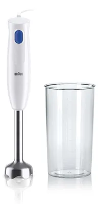 Produktbild von Braun MultiQuick 1 MQ10.001M, Pürierstab, 0,6 l, 1,2 m, 450 W, Blau, Weiß