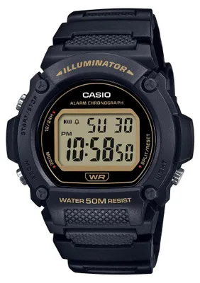 Produktbild von Casio Timeless Kollektion Mod. Sport - Illuminator WR 50M, Alarm, Chronograph - Schwarz