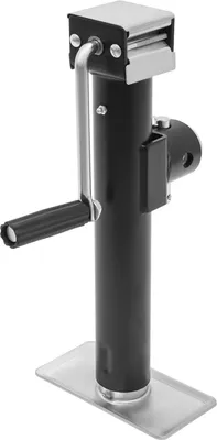 Produktbild von Auto Wagenheber - Handkurbel - 1 t Tragkraft - 26 cm Hubhöhe - Q235B Stahl - Standfuß 19×9,5 cm - Rohrwand 2,5 mm - Schwarz