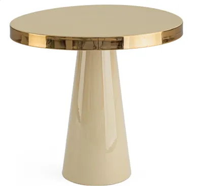 Produktbild von Beistelltisch Nandika 45,5 x 45,5 x 43 cm Stahl Gold