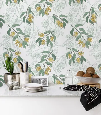 Produktbild von Coloray Fototapete 152x104 cm Vlies-Fototapete - Canaga Blatt Floral.