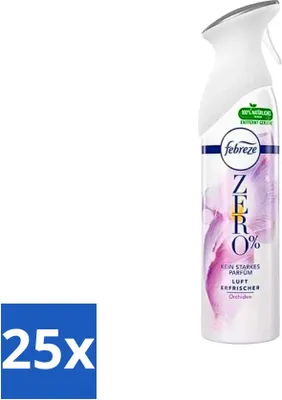 Image de Febreze Spray – 0 % – Orchidée – Désodorisant – 300 ml - Pack économique - 25 pièces