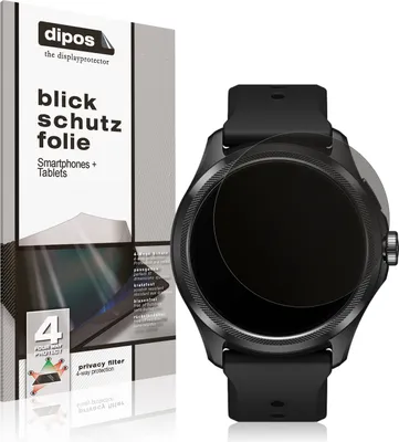 Produktbild von Blickschutzfolie für Ticwatch Pro 5 matt Schutzfolie Folie Display Schutz dipos
