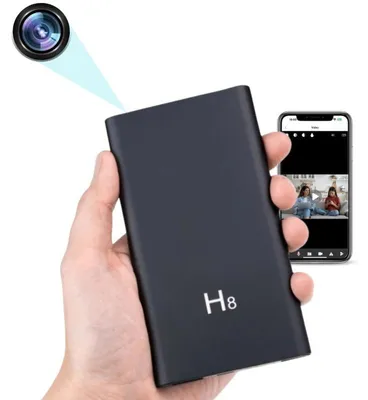 Produktbild von Mini-Kamera Externes Akku iUni H8, Wi-Fi, Full HD, Nachtsicht, 5000mAh, Kartensteckplatz